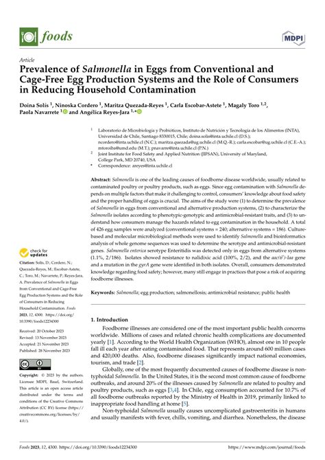 chances of salmonella from raw egg|Prevalence of Salmonella in Eggs from Conventional and Cage .
